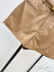 HERMES 26S LEATHER SHORTS 791