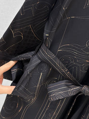 HERMES 26S PRINTED SILK DRESS 786