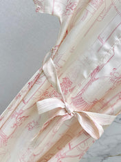 HERMES 26S PRINTED SILK DRESS 776