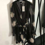 ZIMMERMANN 26S V-NECK MINI DRESS 303