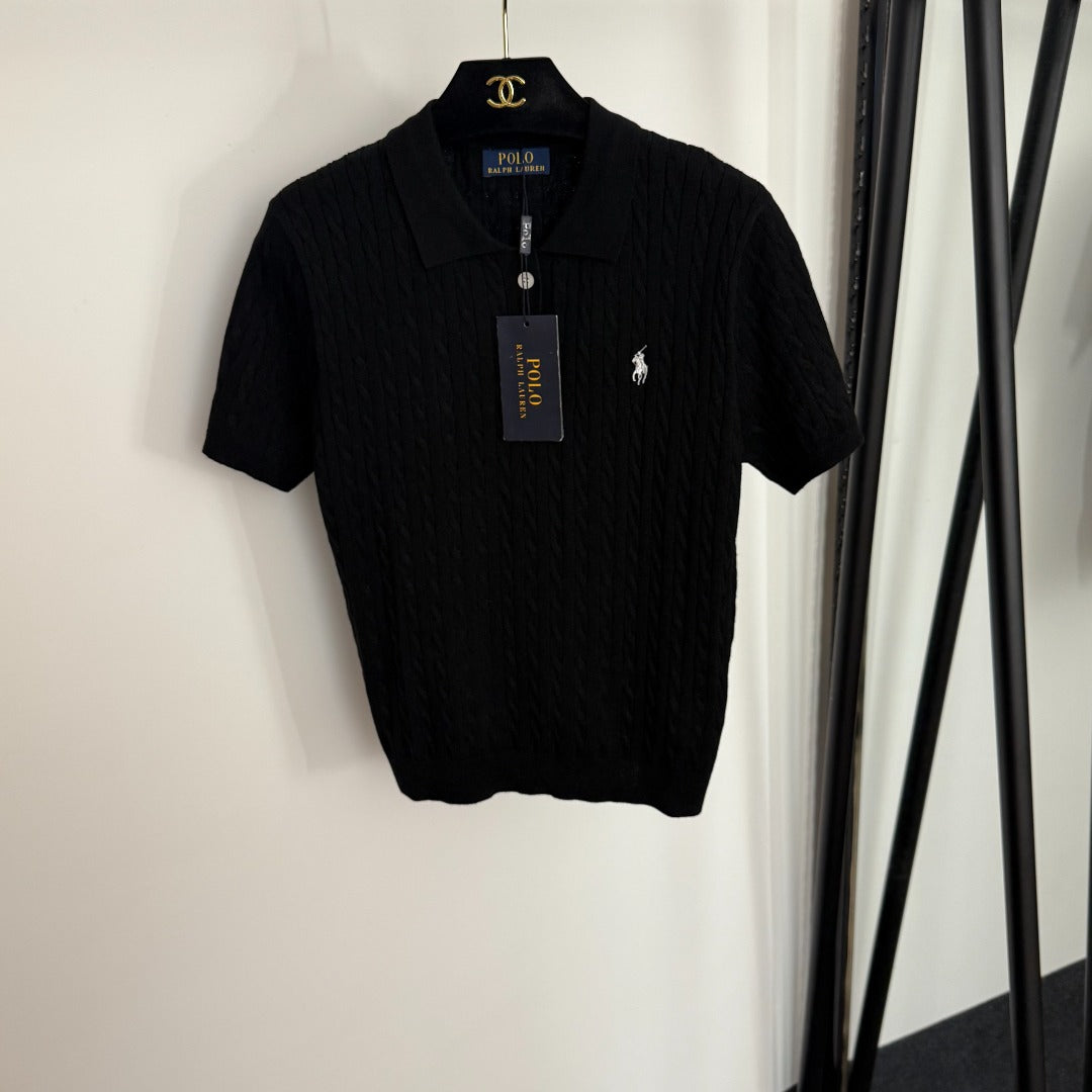 RALPH LAUREN 25S SHORT-SLEEVE POLO SHIRT WITH COLLAR 269