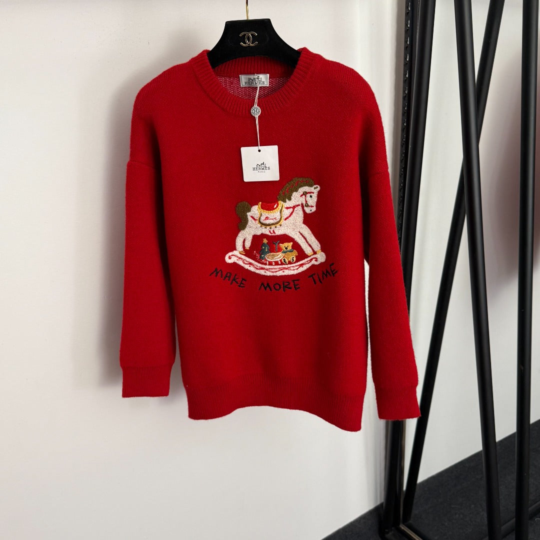 HERMES 25S LONG-SLEEVE SWEATER 467