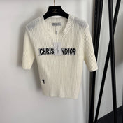 DIOR 26S SHORT-SLEEVE KNIT TOP 1130