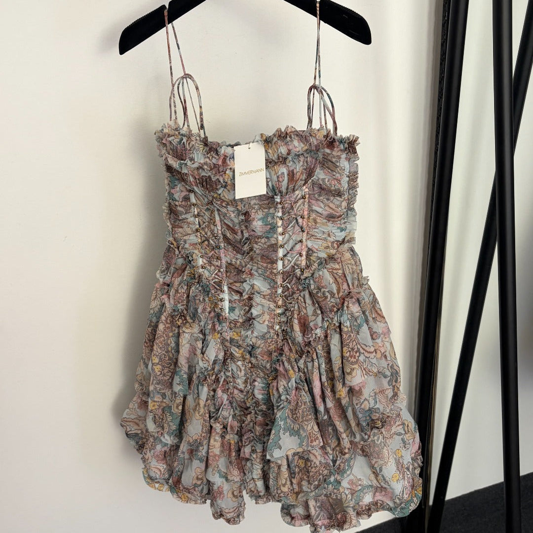 ZIMMERMANN 26S RUCHED MINI DRESS 273