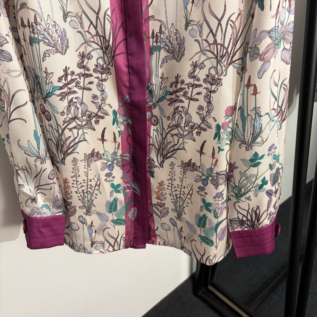 GUCCI 26S LONG-SLEEVE COLLARED SHIRT 381