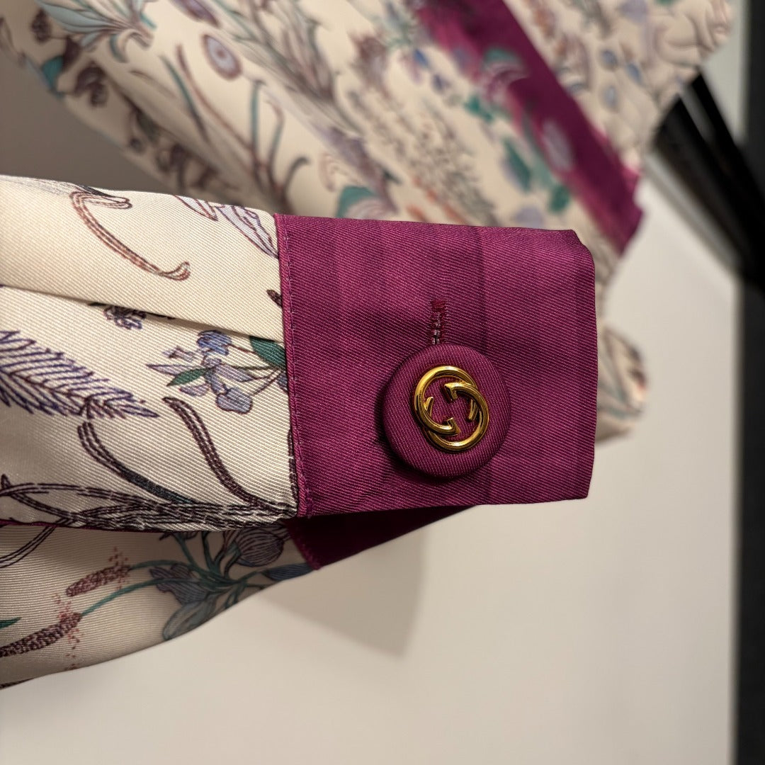 GUCCI 26S LONG-SLEEVE COLLARED SHIRT 381