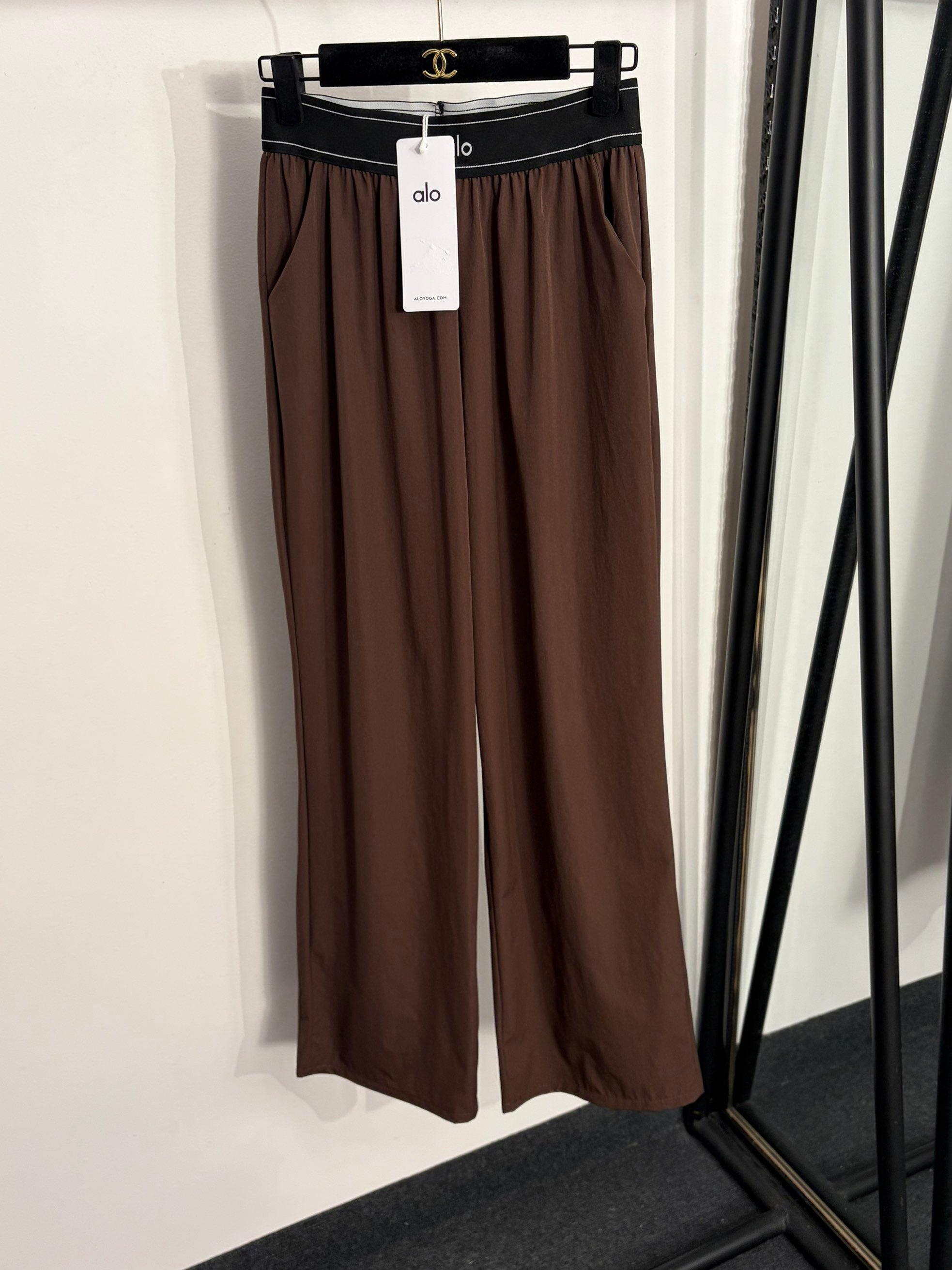 ALO 26S WIDE-LEG ELASTIC WAIST PANTS 203