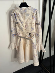 ZIMMERMANN 26S BELTED V-NECK MINI DRESS 270