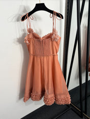 ZIMMERMANN 26S RUFFLED CORSET MINI DRESS 272