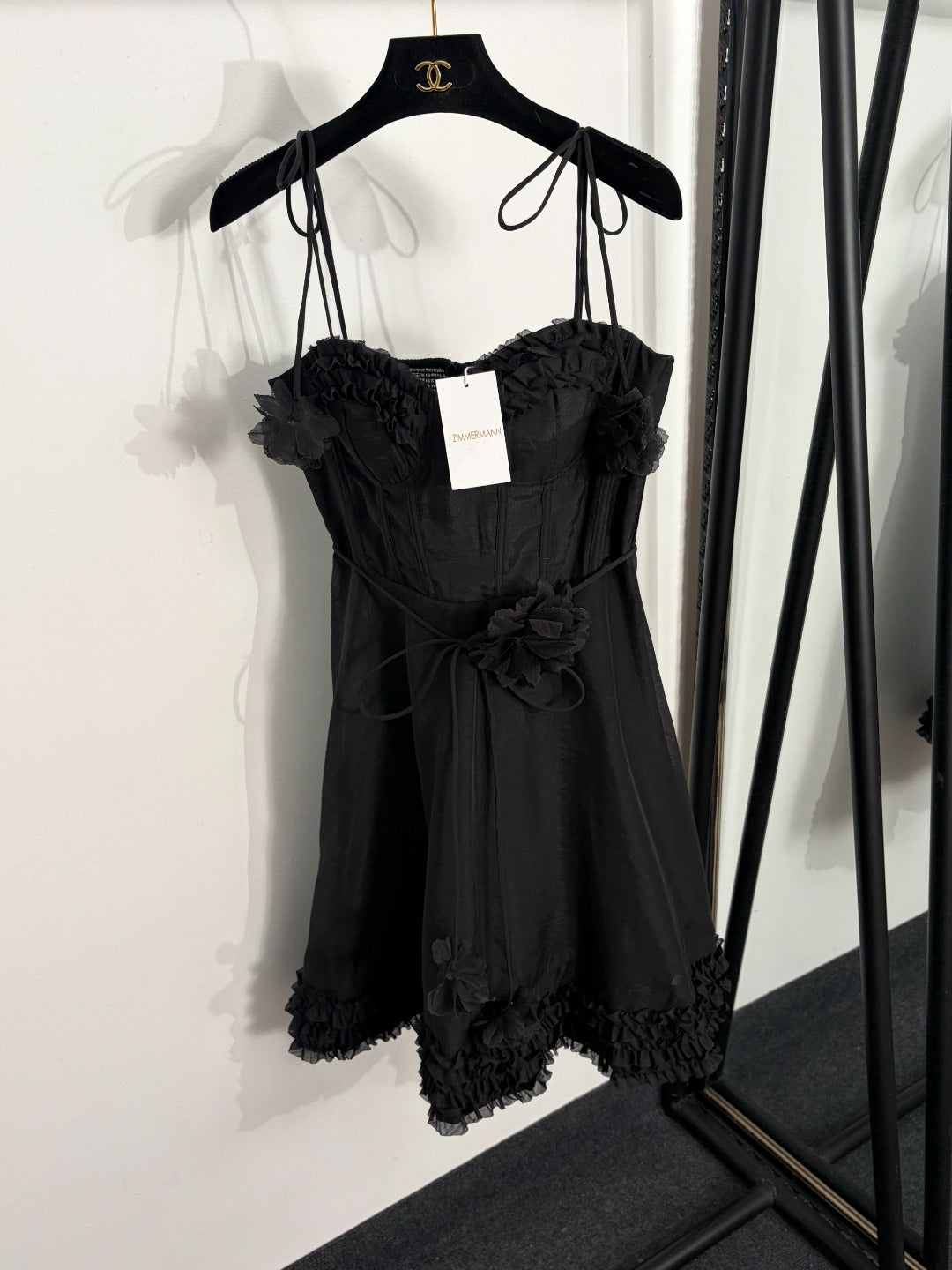 ZIMMERMANN 26S RUFFLED CORSET MINI DRESS 271