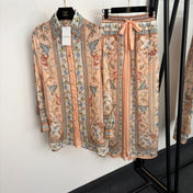 ZIMMERMANN 26S PRINTED SHIRT & WIDE-LEG PANTS SET 287