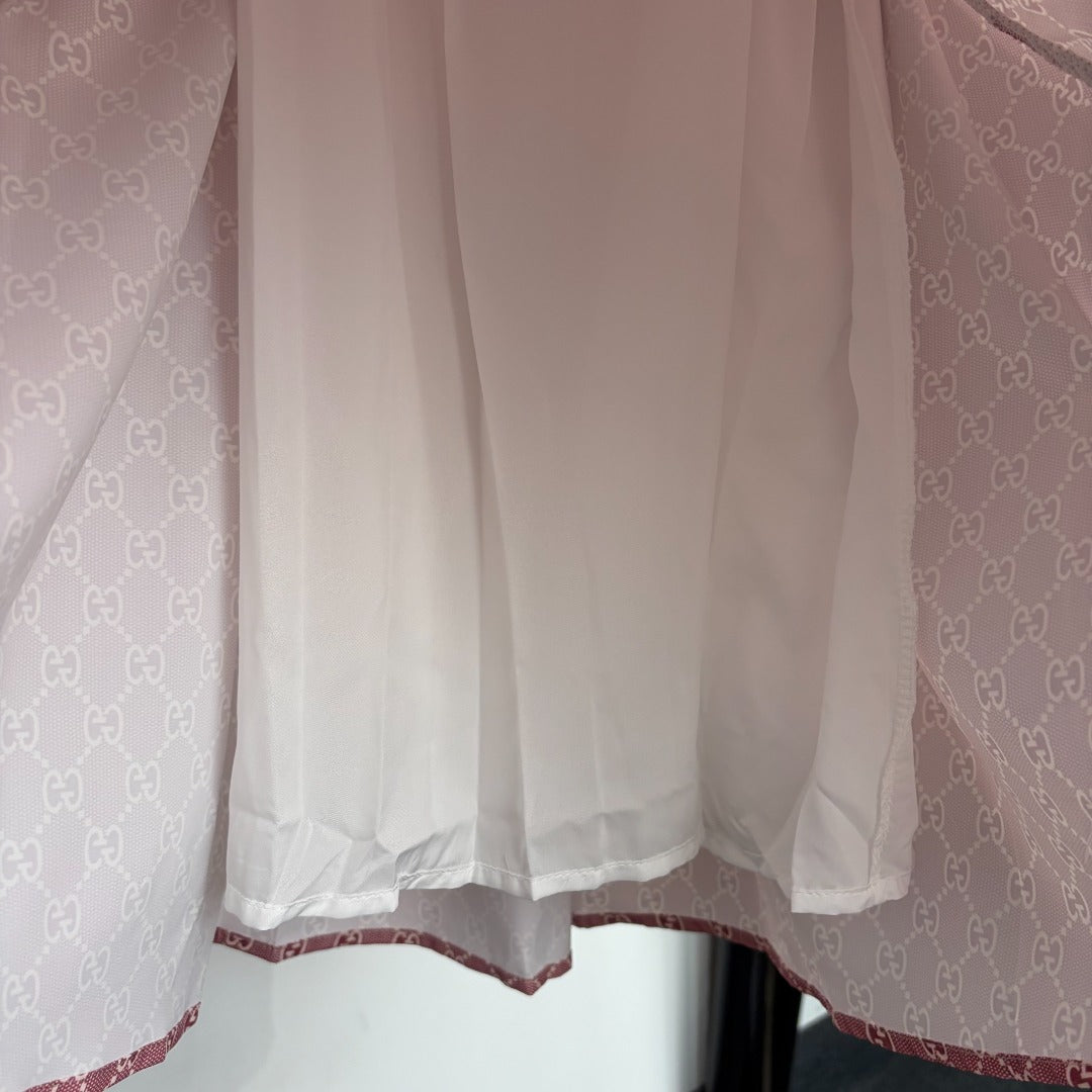 GUCCI 26S SHORT-SLEEVE BOW-TIE DRESS 419