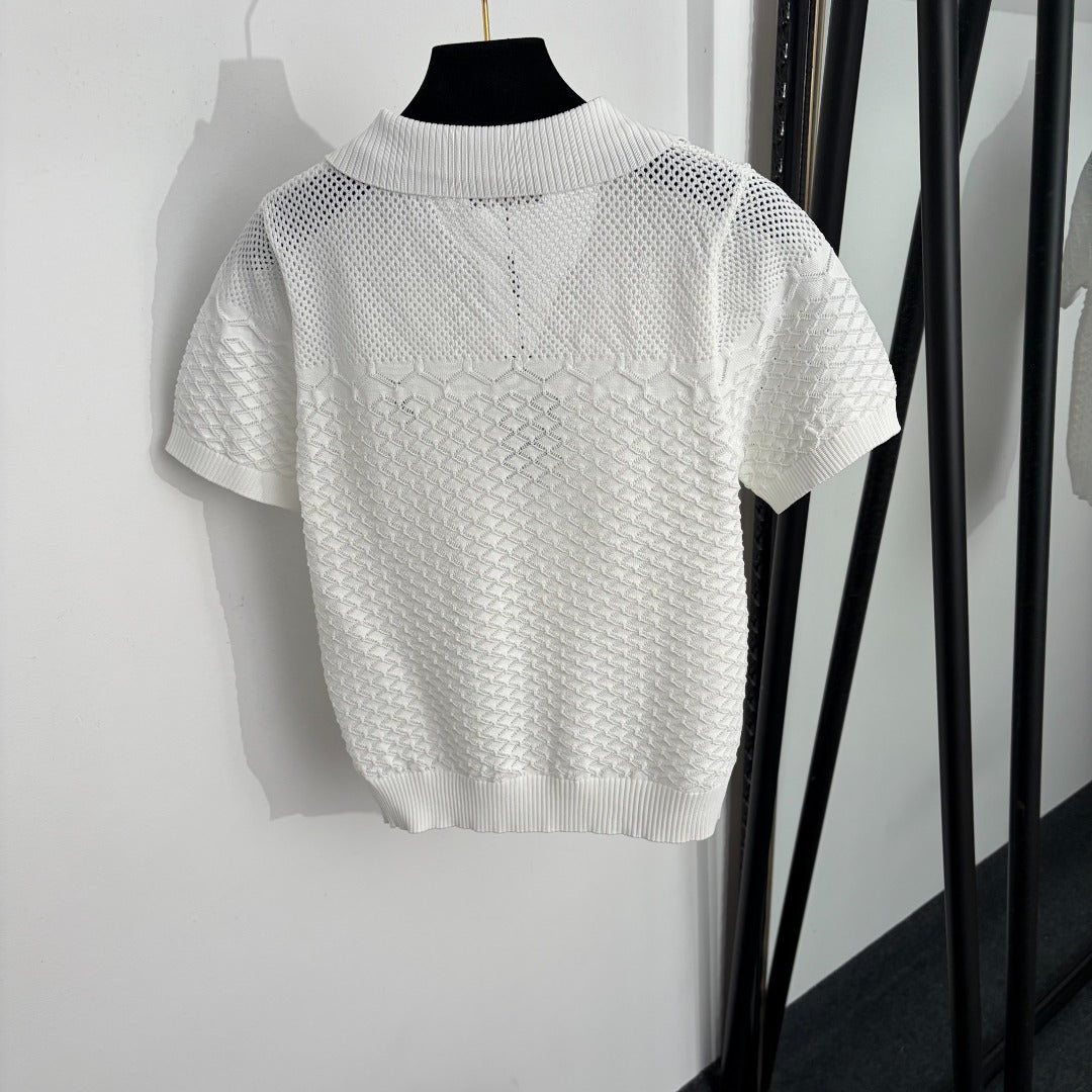 RALPH LAUREN 26S SHORT SLEEVE POLO KNIT TOP 402