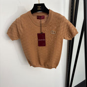 GUCCI 26S SHORT-SLEEVE KNIT TOP 404