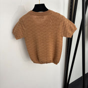 GUCCI 26S SHORT-SLEEVE KNIT TOP 404