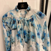 ZIMMERMANN 26S LACE-TRIM SMOCKED MINI DRESS 268