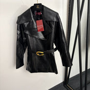 GUCCI 26S LONG-SLEEVE LEATHER JACKET 382