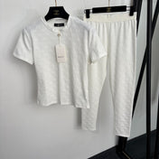 GUCCI 26S SHORT-SLEEVE T-SHIRT AND LEGGINGS SET 372