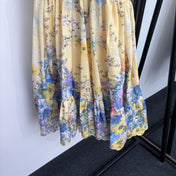 ZIMMERMANN 26S LACE-TRIM FLORAL MINI DRESS 286