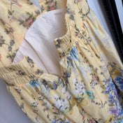 ZIMMERMANN 26S LACE-TRIM FLORAL MINI DRESS 286