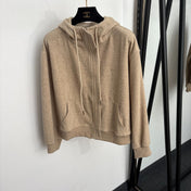 LORO PIANA 26S ZIP-UP HOODIE WIDE-LEG PANTS SET 1000