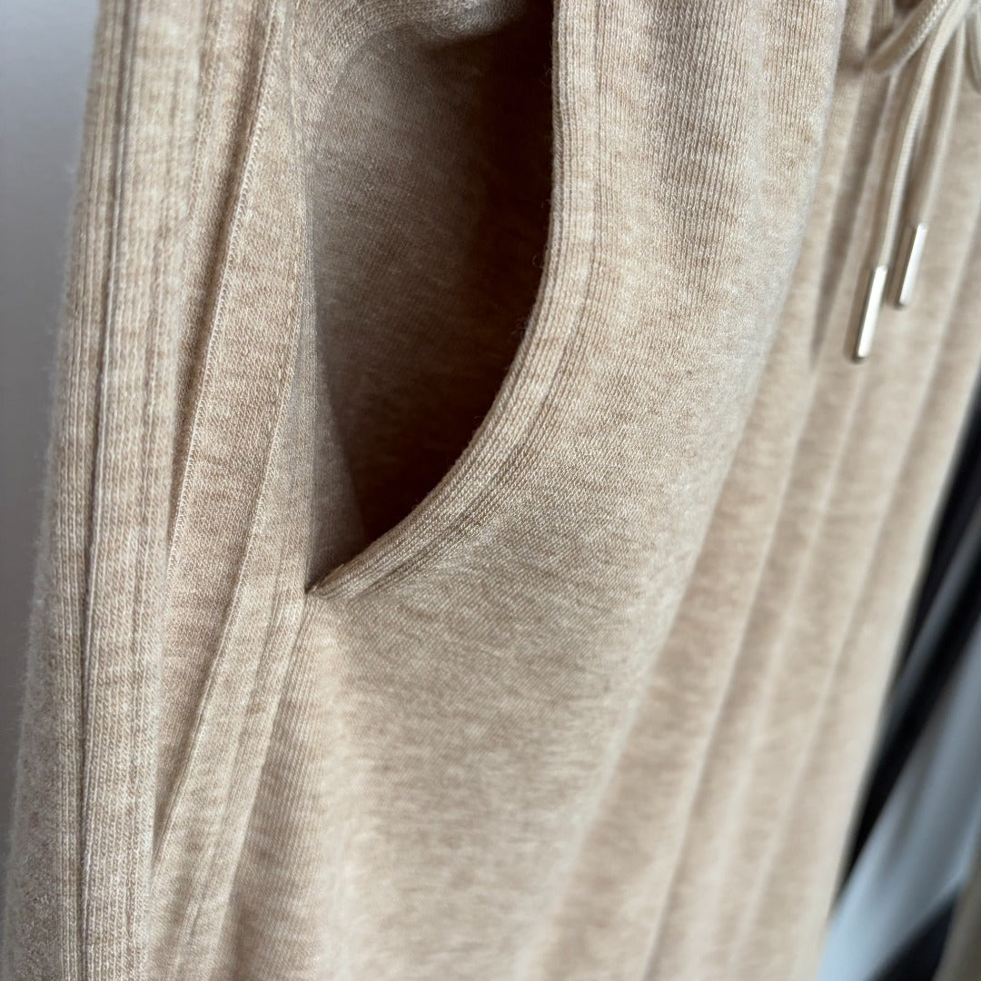 LORO PIANA 26S ZIP-UP HOODIE WIDE-LEG PANTS SET 1000