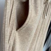 LORO PIANA 26S ZIP-UP HOODIE WIDE-LEG PANTS SET 1000