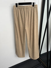 LORO PIANA 26S ZIP-UP HOODIE WIDE-LEG PANTS SET 1000
