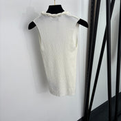 YSL 26S SLEEVELESS DRAPED NECK KNIT TOP 490