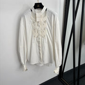 ZIMMERMANN 26S EMBROIDERED LONG-SLEEVE SHIRT 228