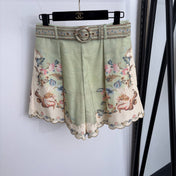 ZIMMERMANN 26S FLORAL BLOUSE & SHORTS SET 253