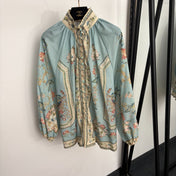 ZIMMERMANN 26S FLORAL BLOUSE & SHORTS SET 252