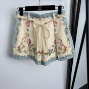 ZIMMERMANN 26S FLORAL BLOUSE & SHORTS SET 252