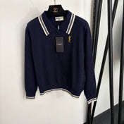 YSL 26S POLO COLLAR KNIT SWEATER 449