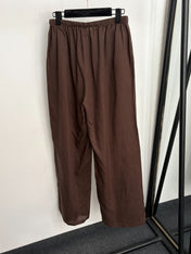 LORO PIANA 26S LACE-TRIM SHIRT PANTS SET 998