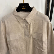 LORO PIANA 26S SHORT-SLEEVE LINEN PANTS SET 997