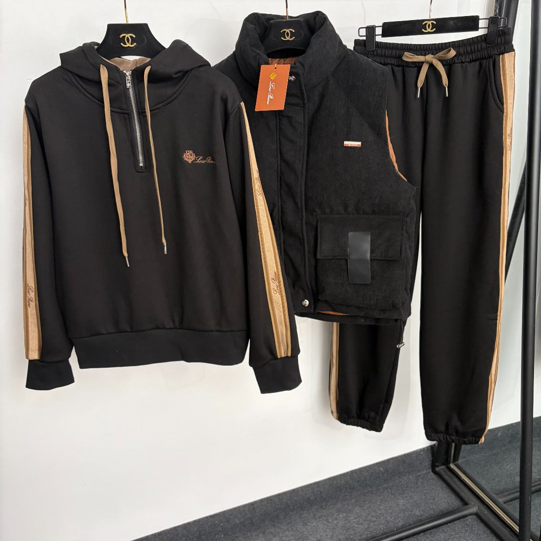 LORO PIANA 26S THREE-PIECE HOODED TRACKSUIT 976