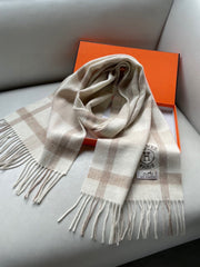 SCARF 180 CM IN BEIGE CARO CASHMERE