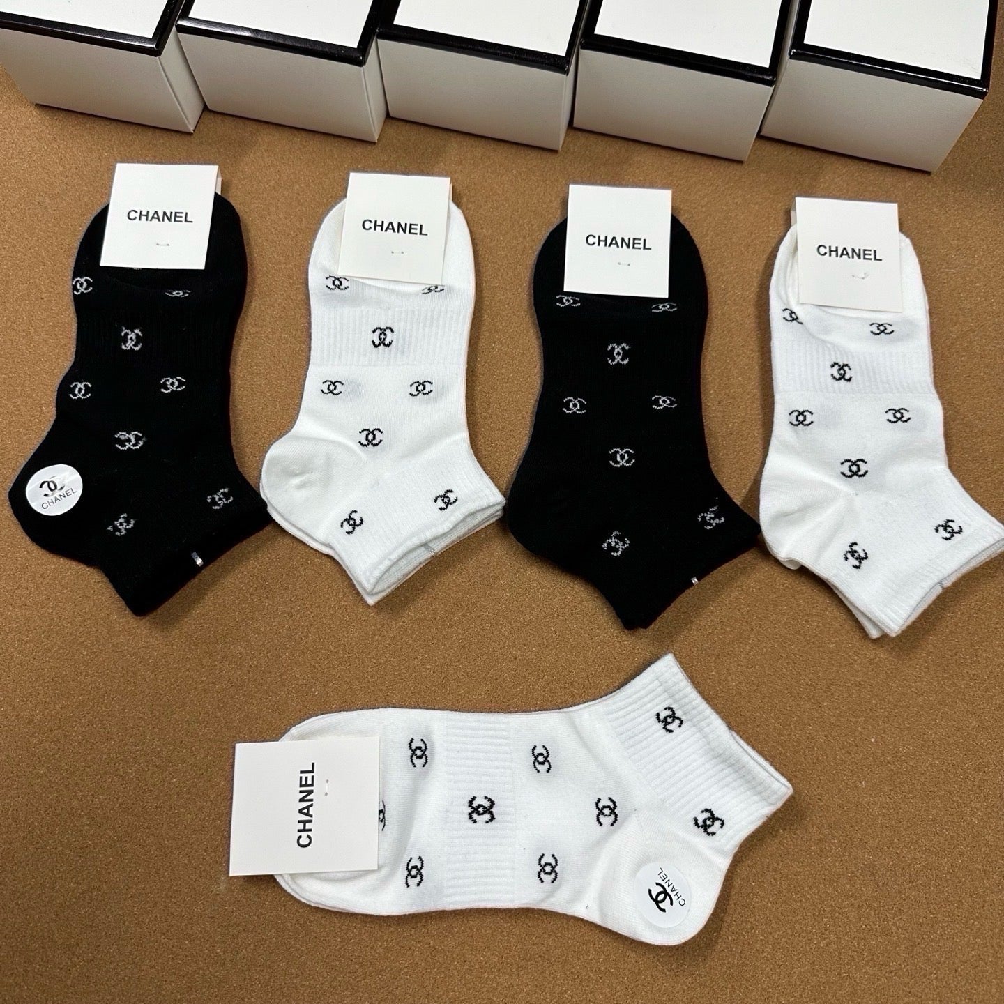 CHANEL 26S ANKLE SOCKS 405401 (1 BOX)