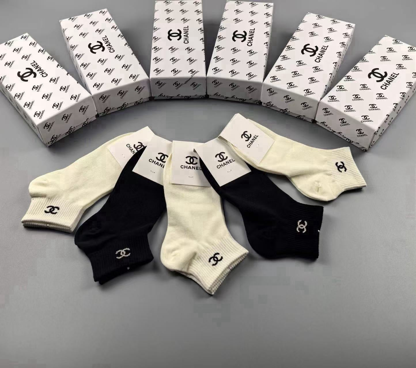 CHANEL 26S ANKLE SOCKS 408749 (1 BOX)