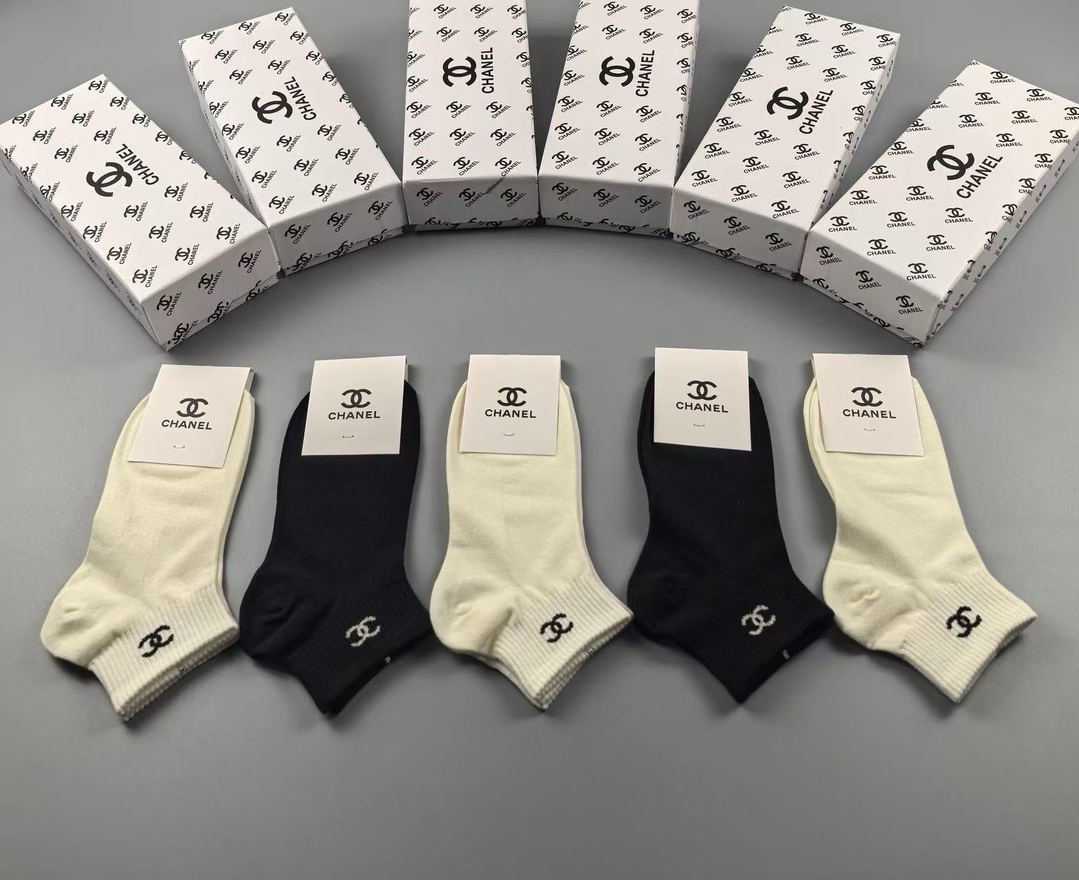 CHANEL 26S ANKLE SOCKS 408749 (1 BOX)