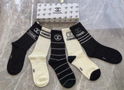 CHANEL 26S CREW SOCKS 410330 (1 BOX)