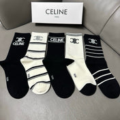 CELINE 26S CREW SOCKS 412449 (1 BOX)