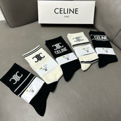 CELINE 26S CREW SOCKS 412449 (1 BOX)