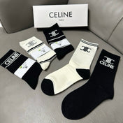 CELINE 26S CREW SOCKS 412449 (1 BOX)