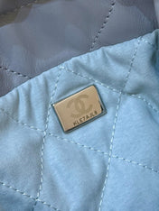 25S CHANEL HOBO MINI BAG 20 IN GREY LAMBSKIN