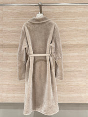 HERMES 25S LONG SHEARLING COAT 471