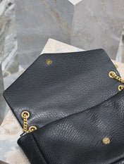 CALYPSO BAG 35 IN BLACK LAMBSKIN GOLD HARDWARE