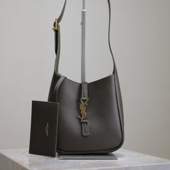 YSL 25S LE 5 À 7 BAG 16 IN LIGHT MUSK GRAINED CALFSKIN GOLD HARDWARE