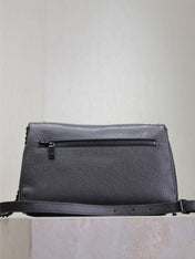 WEST HOLLYWOOD SMALL BAG 24 IN BLACK CALFSKIN BLACK HARDWARE